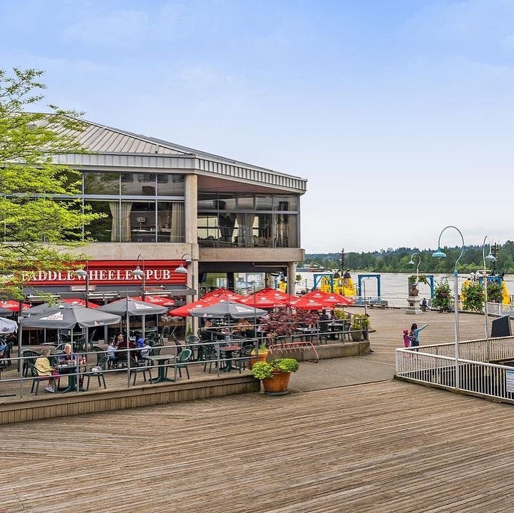 An outdoor patio with a view